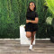 POLO collar button pleated skirt knitted fashion casual two-piece set