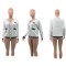 Autumn and winter new sweater V-neck pocket cardigan versatile jacket 2 colors in stock