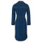 Fashion women's new denim long sleeved jacket style mid length dress