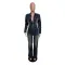 Slim fit elastic bell mouth wash long sleeved denim jumpsuit