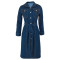 Fashion women's new denim long sleeved jacket style mid length dress