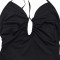 Fashionable women's sexy slim fit camisole V-neck backless dress