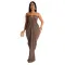 Fashion women's solid color sexy slim fit dress V-neck dress new