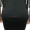 Fashionable and sexy solid color women's deep V sleeveless flowing beard mid skirt dress for women