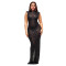 Fashionable women's hot pressed diamond sexy one-piece slimming and hip hugging dress
