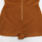 Women's new fashionable zipper long sleeved jumpsuit shorts slim fit