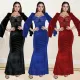Fashionable women's elegant slim fit long evening dress dress new