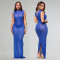 Fashionable women's hot pressed diamond sexy one-piece slimming and hip hugging dress