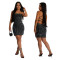 Fashionable women's sexy camisole dress, rhinestone short skirt, new style