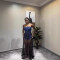 Fashion new product strapless sexy backless denim mesh dress with wrapped buttocks, women's clothing