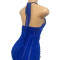Hanging neck bag buttocks skirt, retro sexy slim fit backless dress, niche design, figure enhancing long skirt