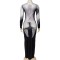 New Spicy Girl Fashion 3D Human Printed Long Sleeve Slimming Hip hugging Dress