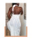 Hanging neck bag buttocks skirt, retro sexy slim fit backless dress, niche design, figure enhancing long skirt