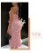 Hanging neck bag buttocks skirt, retro sexy slim fit backless dress, niche design, figure enhancing long skirt