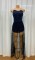 Fashion new product strapless sexy backless denim mesh dress with wrapped buttocks, women's clothing
