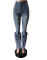Hot selling pearl retro embellished feather jeans