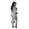Hot selling stretch slim fit waistband jumpsuit for women