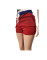 Hot selling printed pit stripe color blocking elastic upper clothing skirt