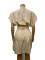 Fresh and loose stand up collar batball sleeve short sleeved skirt dress