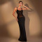 Summer New Women's Sexy Perspective Mesh Bag Hip Wrap Long Dress Strap Dress Dress