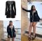 Temperament Strap Waist Sexy Low cut U Neck Bubble Sleeve Lace Edge Dress Short Skirt