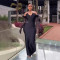 Wholesale of women's sexy strapless backless zipper slit V-neck dress