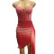 Women's tie dye design irregular hip hugging short skirt sexy suspender dress