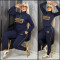 New autumn and winter hot stamping casual long sleeved+long pants set