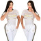 Autumn new fashionable commuting hot stamping short sleeved pants set