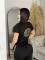 Autumn new fashionable commuting hot stamping short sleeved pants set