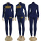 New autumn and winter hot stamping casual long sleeved+long pants set