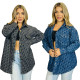 Fashionable and trendy loose and versatile single breasted women's washed denim jacket jacket