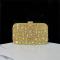 New cross-border foreign trade shiny bag with diamond inlay, hand-held bag, banquet bag, wedding banquet bag, small square bag, women's bag