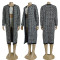 Fashionable and casual long knitted sweater, loose cardigan, knitted sweater jacket