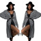 Fashionable and casual long knitted sweater, loose cardigan, knitted sweater jacket