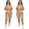 Fashionable and casual street fashion embroidered letter long sleeved pants set