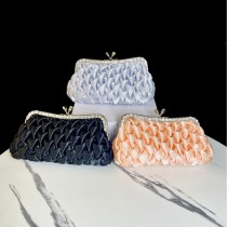 Foreign trade wrinkled silk banquet bag, handbag, socialite banquet bag, qipao dress bag, handbag, women's handbag