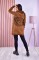 Fashionable casual long sleeved thick hooded cardigan knitted sweater