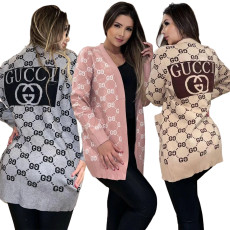 Autumn and winter temperament commuting slimming knit cardigan sweater jacket 3 colors