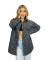 Fashionable and trendy loose and versatile single breasted women's washed denim jacket jacket