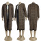 Fashionable and casual long knitted sweater, loose cardigan, knitted sweater jacket