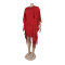 Sparkling fringe bat sleeve elastic hip hugging dress