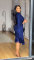 Sparkling fringe bat sleeve elastic hip hugging dress