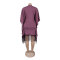 Sparkling fringe bat sleeve elastic hip hugging dress
