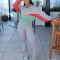 Women's fashion hoodie zipper lapel hoodie zipper jacket slim fit pants