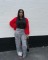 Hot silver jeans for women 2024 new style fashionable and personalized multi pocket design high waisted work pants long pants
