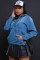 Autumn new product street fashion loose casual washed denim hooded women's hoodie jacket