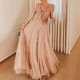 V-neck sleeveless dress, solid color slim fit dress
