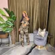 Women's fashion camouflage work pants with multiple pockets and high waisted pants for women
