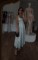 Nightclub party dress, waist cinching sexy elegant long skirt, mesh sequin suspender skirt